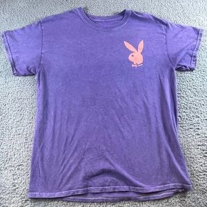 PLAYBOY Unisex T-Shirt - Purple - Size L